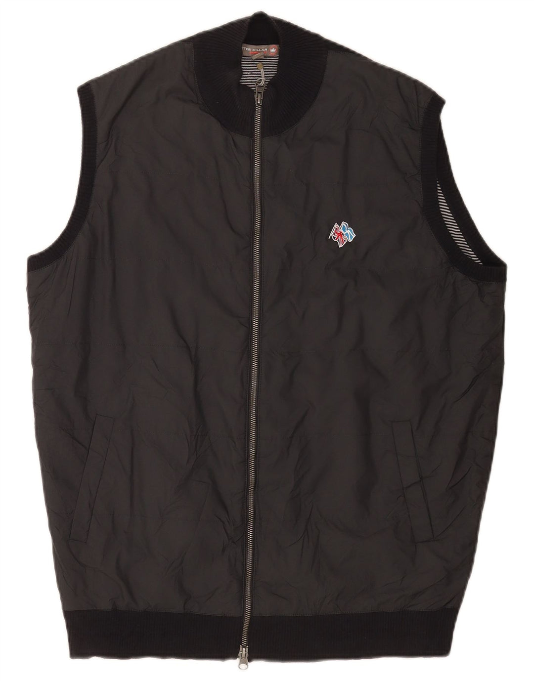 Gilet da uomo Peter Millar UK 40 grande cotone nero