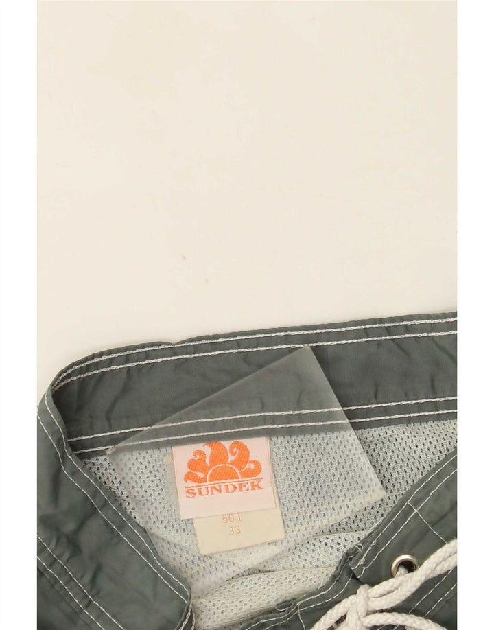 Pantaloncini da bagno da uomo Sundek nylon medio kaki