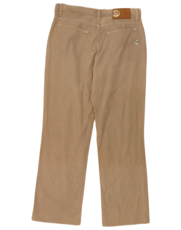 Pantaloni Casual Crop Donna Trussardi W31 L26 Cotone Beige