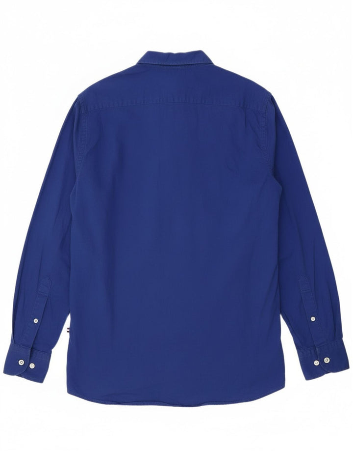 Camicia da uomo Tommy Hilfiger in cotone blu medio