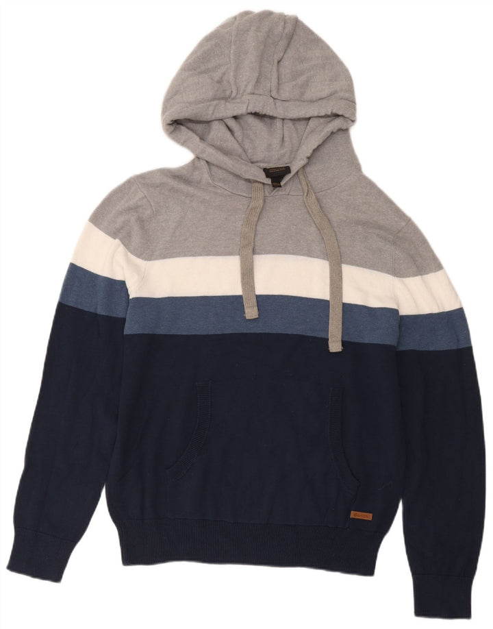 Felpa con cappuccio da uomo Bench, grande, in cotone color block multicolore