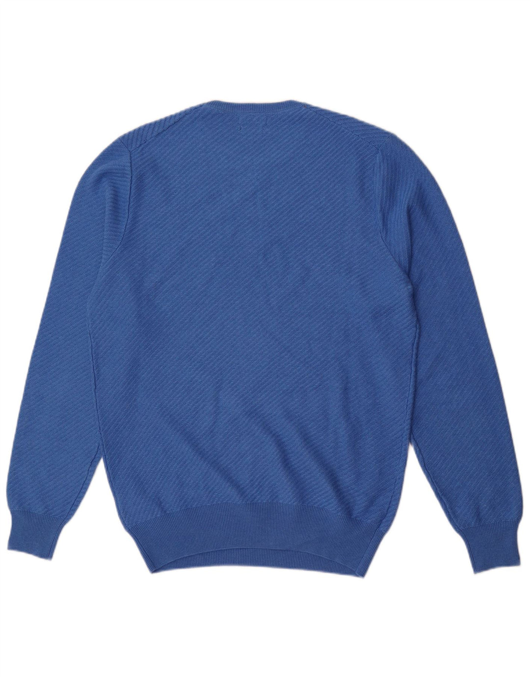 Maglione maglione girocollo da uomo Massimo Dutti grande cotone blu
