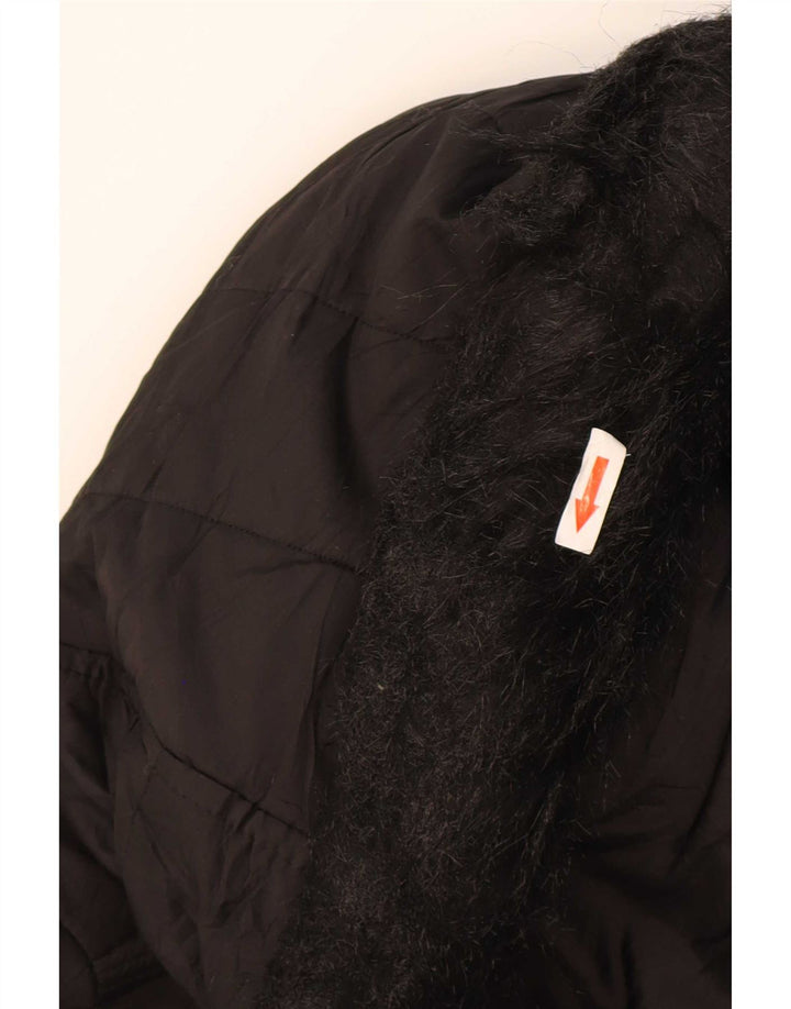 Giacca imbottita con cappuccio da donna Nautica UK 14 poliestere nero medio