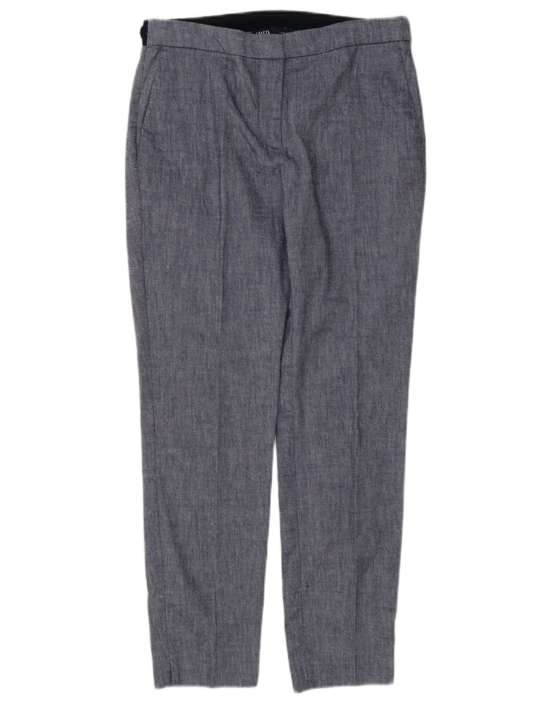 Pantaloni chino slim da donna Zara medi W28 L27 blu color block
