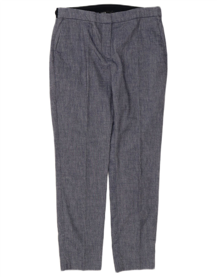 Pantaloni chino slim da donna Zara medi W28 L27 blu color block