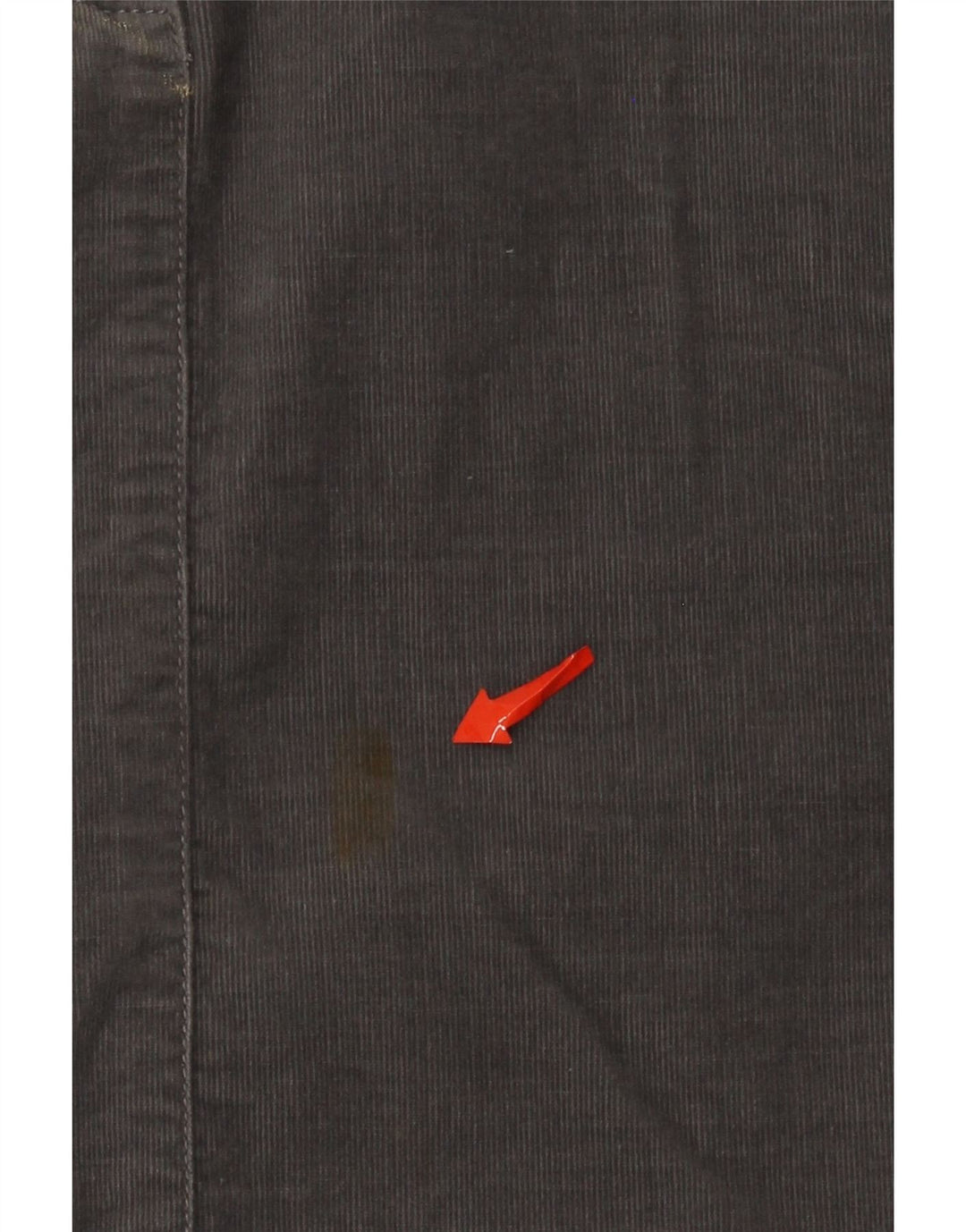 Mini gonna da donna in velluto a coste Benetton IT 42 media W30 cotone grigio