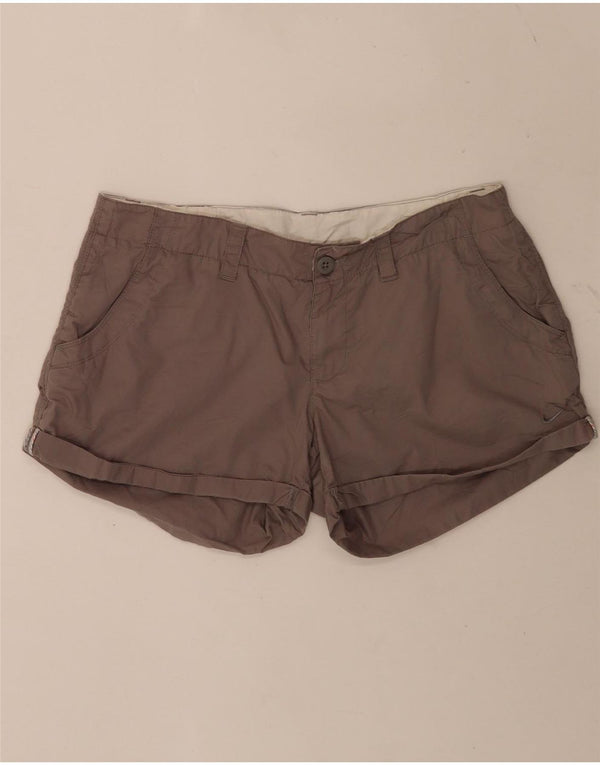 Pantaloncini casual da donna Nike UK 18 XL W36 cotone grigio