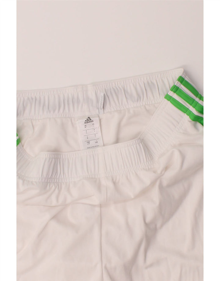 ADIDAS Mens Climacool Graphic Sport Shorts Large White Polyester Vintage Adidas and Second-Hand Adidas from Messina Hembry 