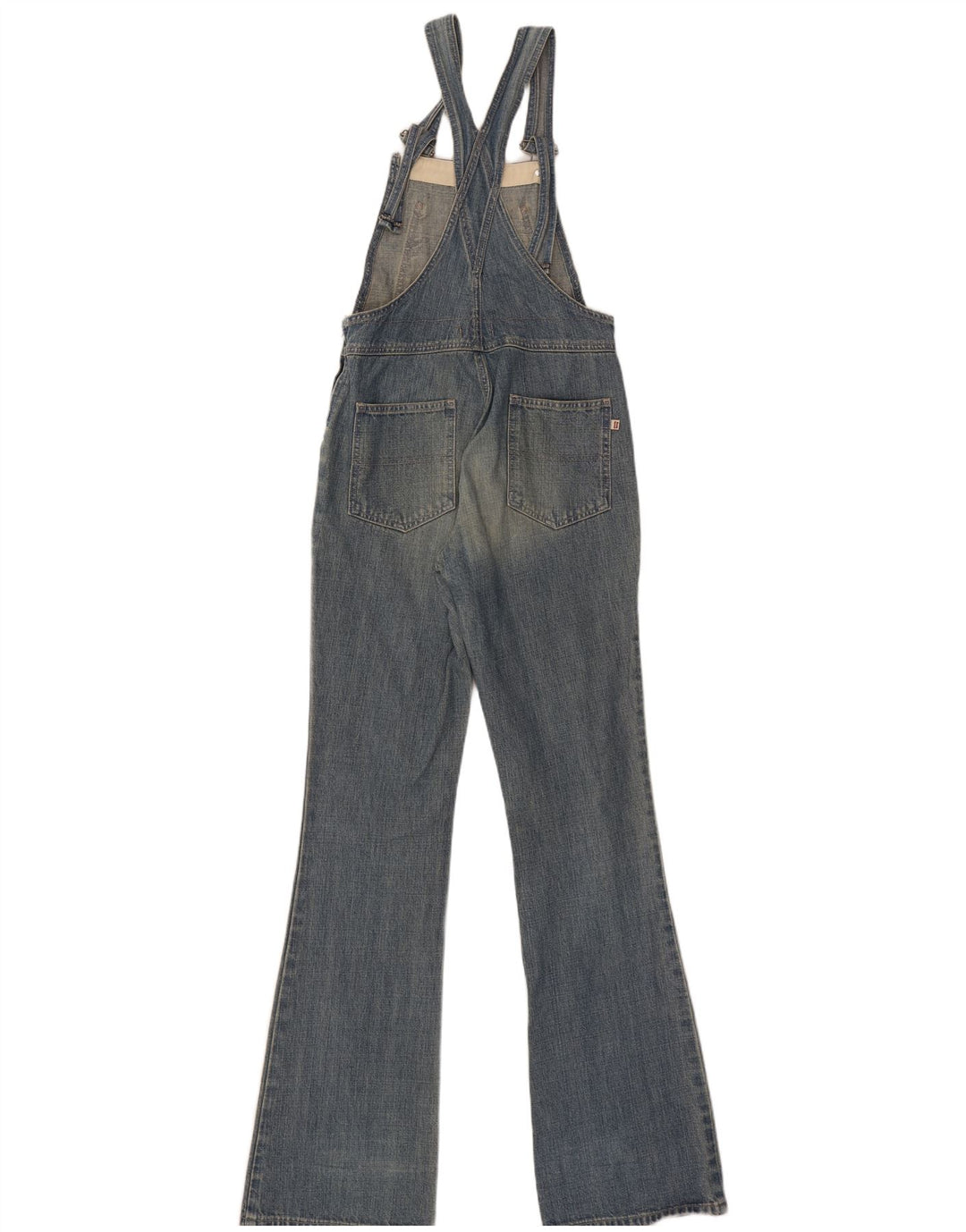 Carrera Salopette da donna Bootcut Jeans IT 40 Small W30 L35 Blu Cotone