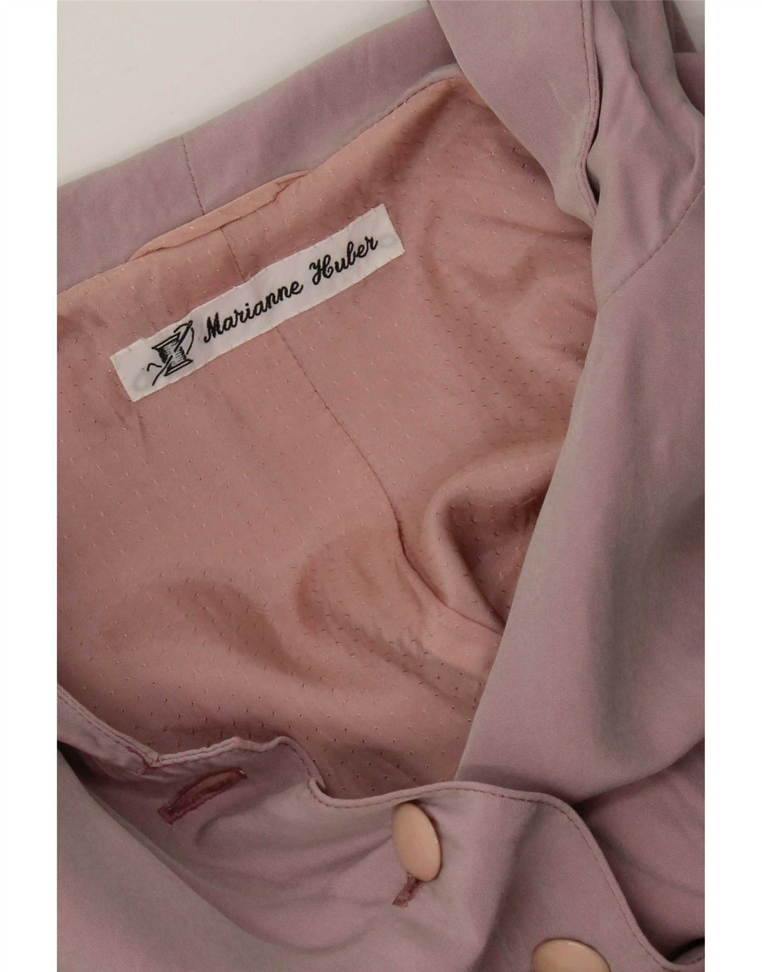 Giacca con cappuccio vintage da donna UK 14 viola medio