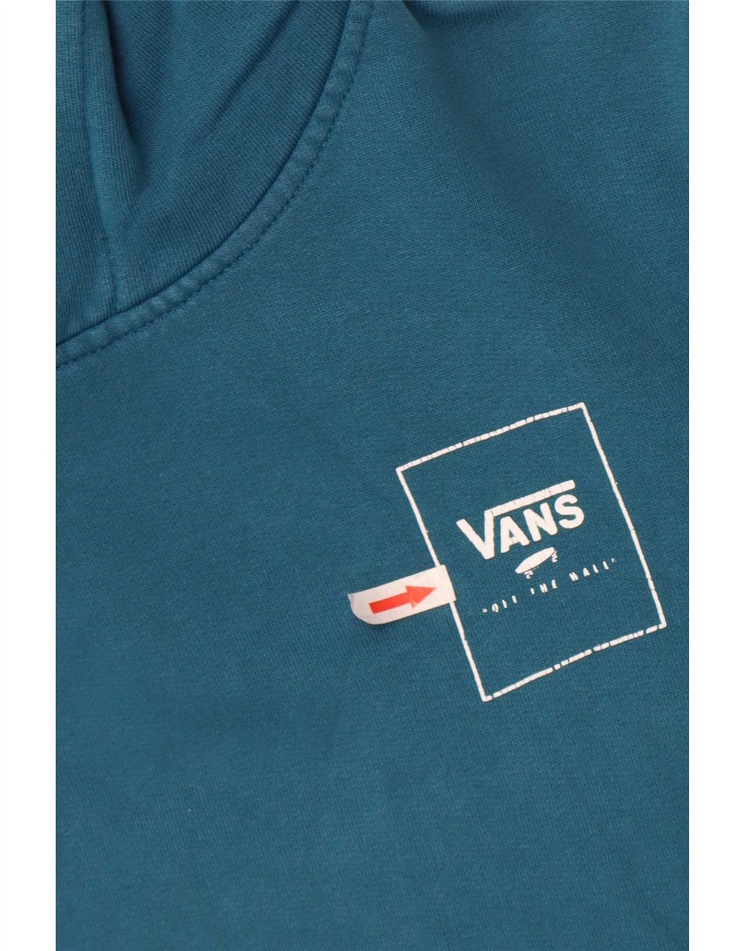 Felpa con cappuccio grafica da donna Vans UK 14 grande turchese