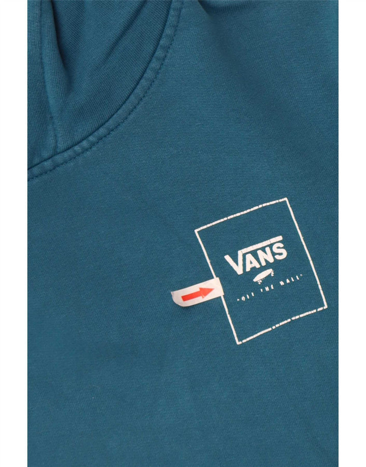 Felpa con cappuccio grafica da donna Vans UK 14 grande turchese