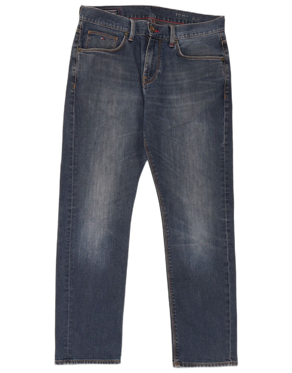 Jeans slim da uomo Tommy Hilfiger W31 L30 cotone blu