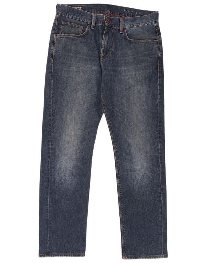 Jeans slim da uomo Tommy Hilfiger W31 L30 cotone blu