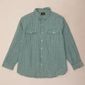 Camicia Timberland da uomo vestibilità regolare 3XL cotone a quadretti verde
