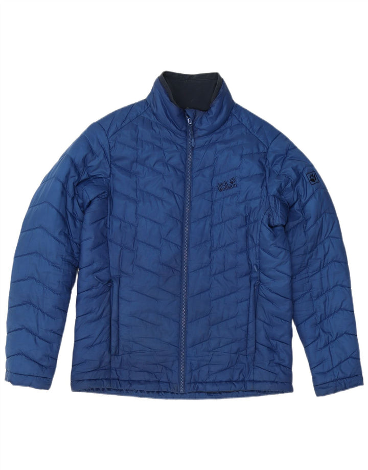 Giacca imbottita da uomo Jack Wolfskin UK 36/38 Poliestere blu medio