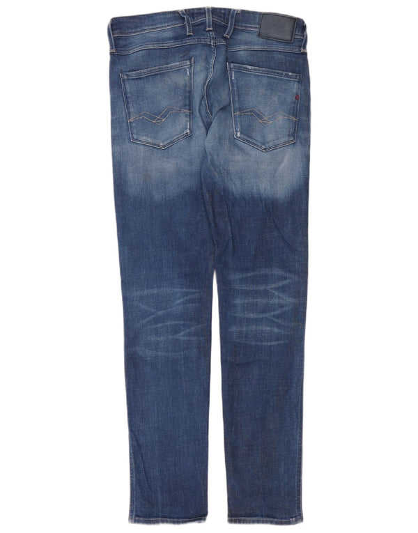 Jeans slim da uomo Replay W32 L32 cotone blu