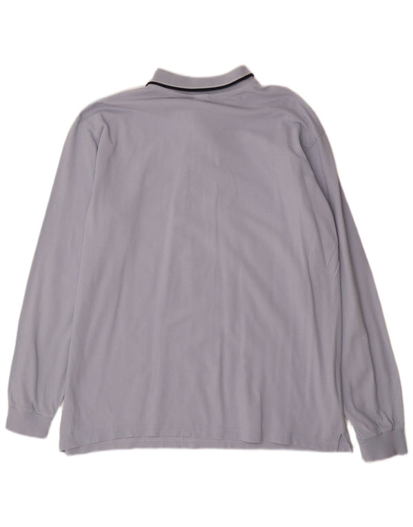 Polo Spalding da uomo a maniche lunghe XL in cotone blu