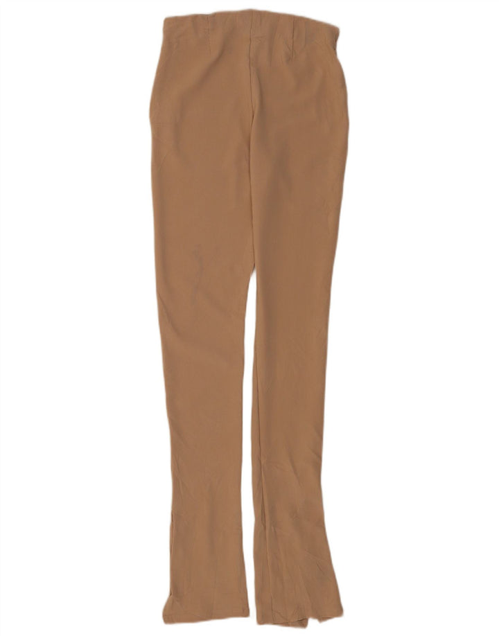 Leggings da donna Zara medi W28 L30 poliestere gessato marrone