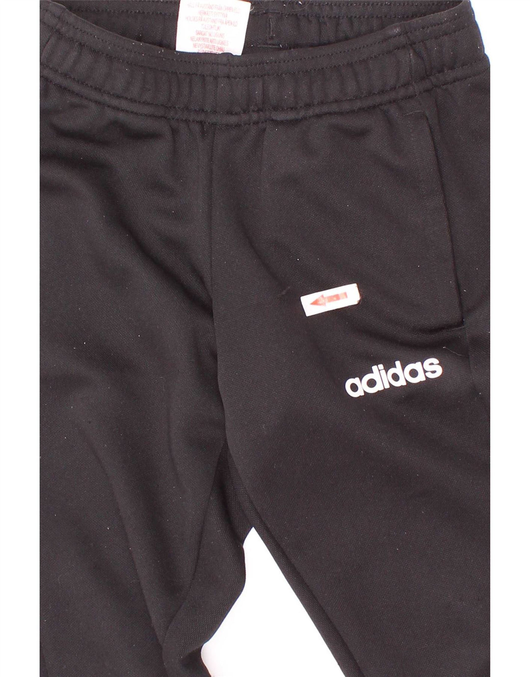 Pantaloni della tuta Adidas Climalite da ragazzo 3-4 anni in poliestere nero