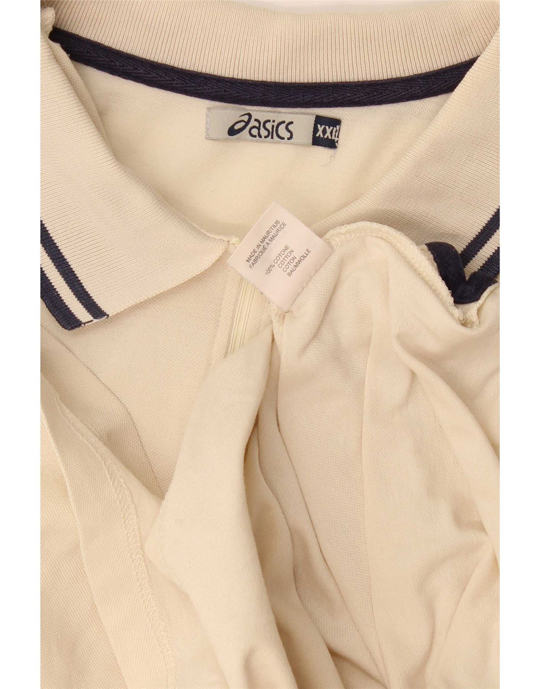 Polo Asics Uomo 2XL Cotone Beige