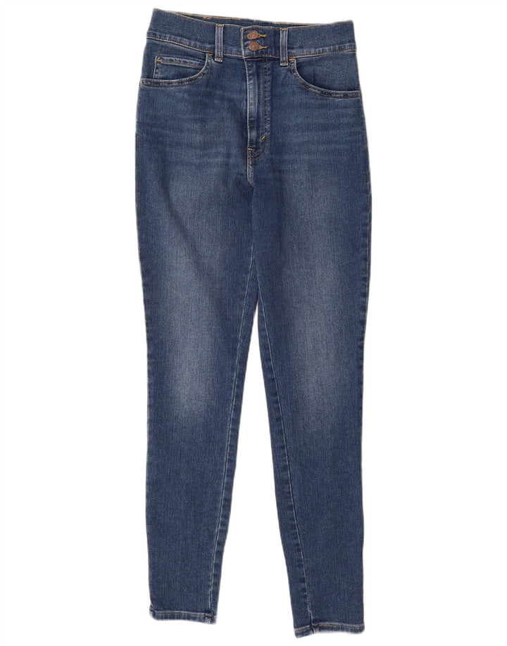 Jeans skinny da donna a vita alta LEVI'S W28 L30 cotone blu