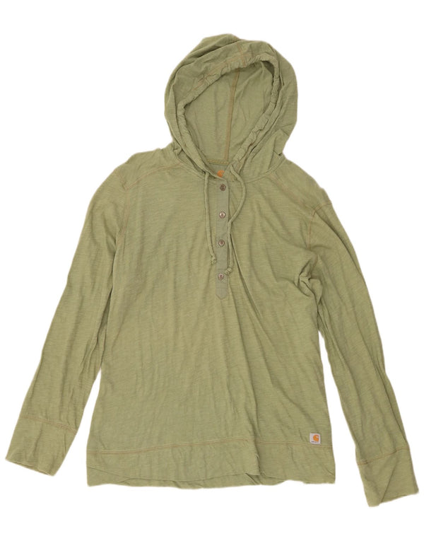 Maglia con cappuccio da donna Carhartt a maniche lunghe US 16/18 XL Cotone verde
