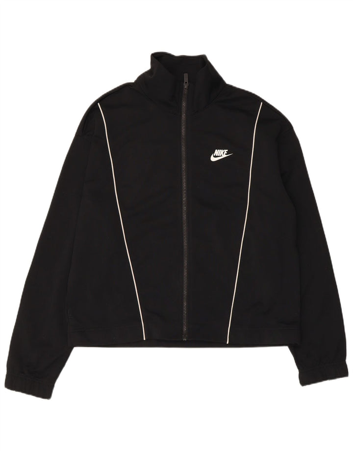 Giacca da tuta da donna Nike UK 14 Medium Nero Poliestere