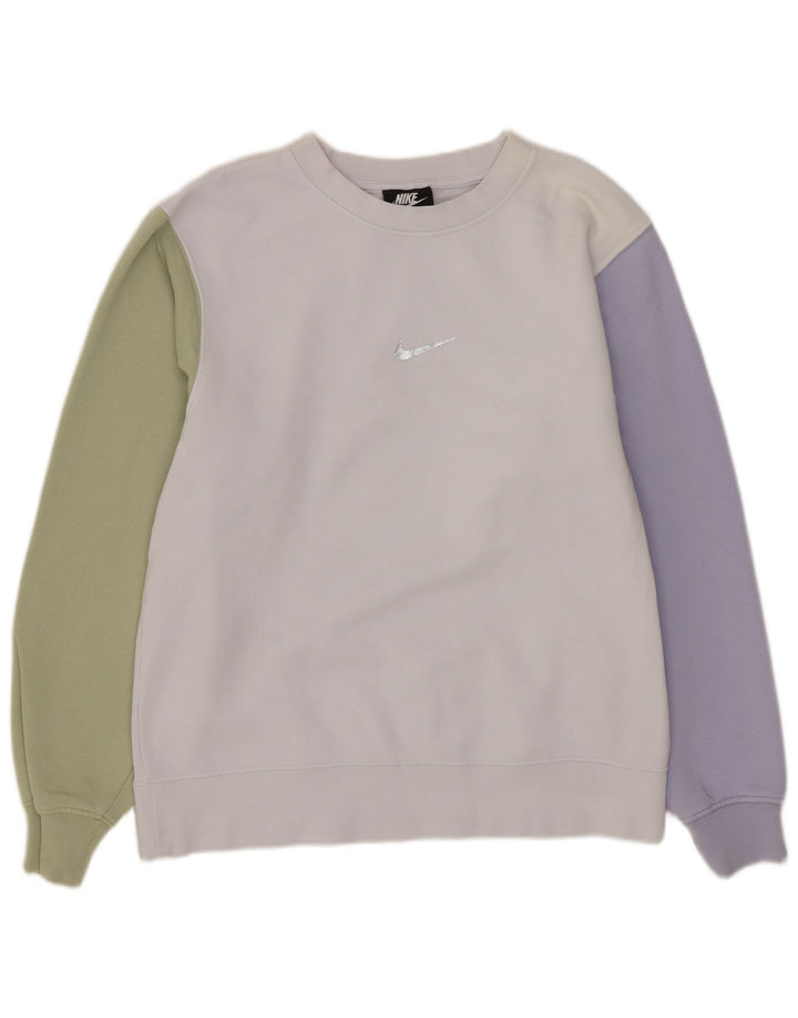 Felpa oversize da donna Nike UK 6 XS multicolore Colourblock