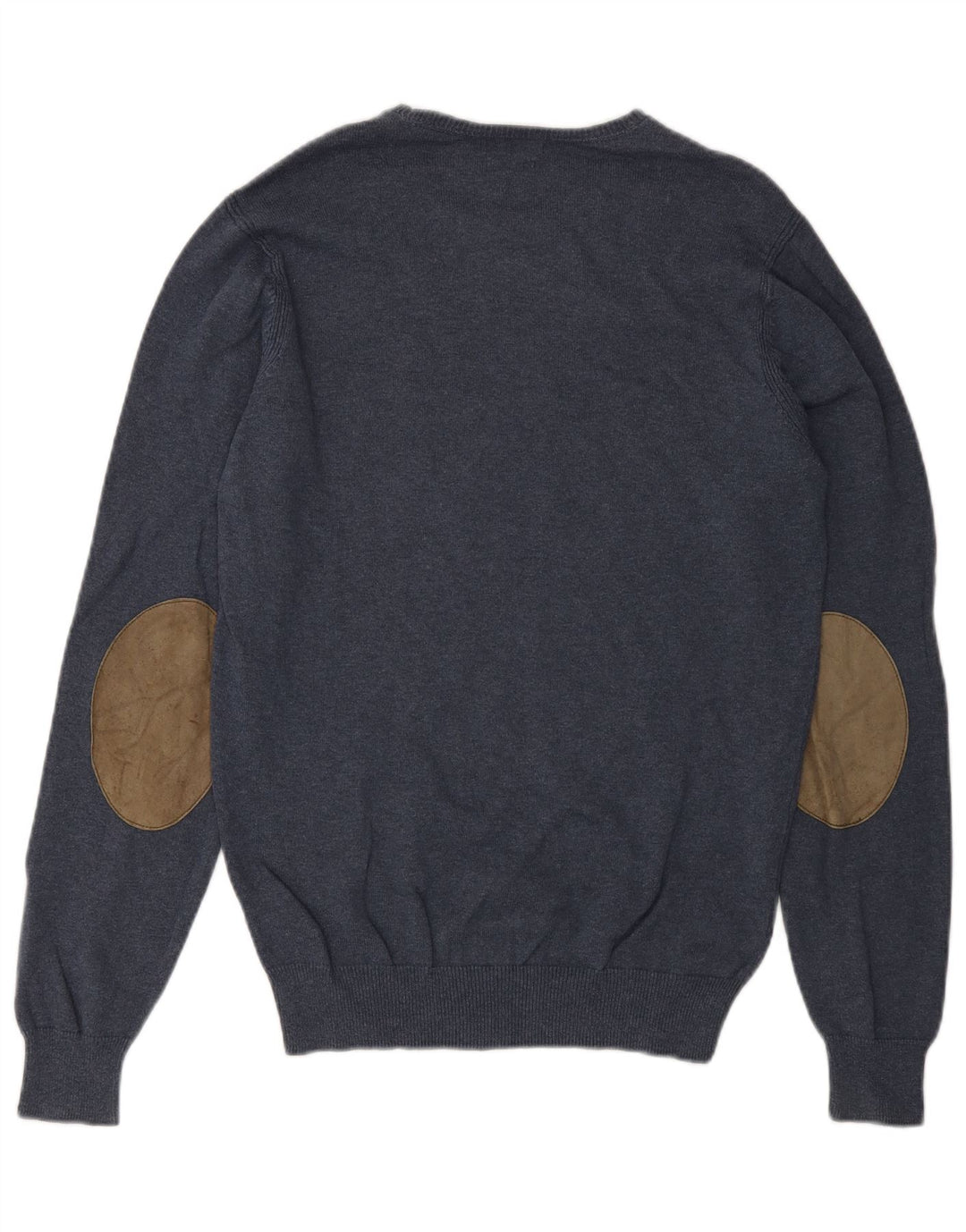 Maglione maglione girocollo da uomo Massimo Dutti piccolo cotone blu