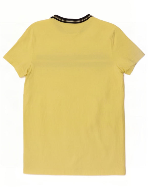 T-shirt grafica da uomo Tommy Hilfiger Top XS in cotone giallo