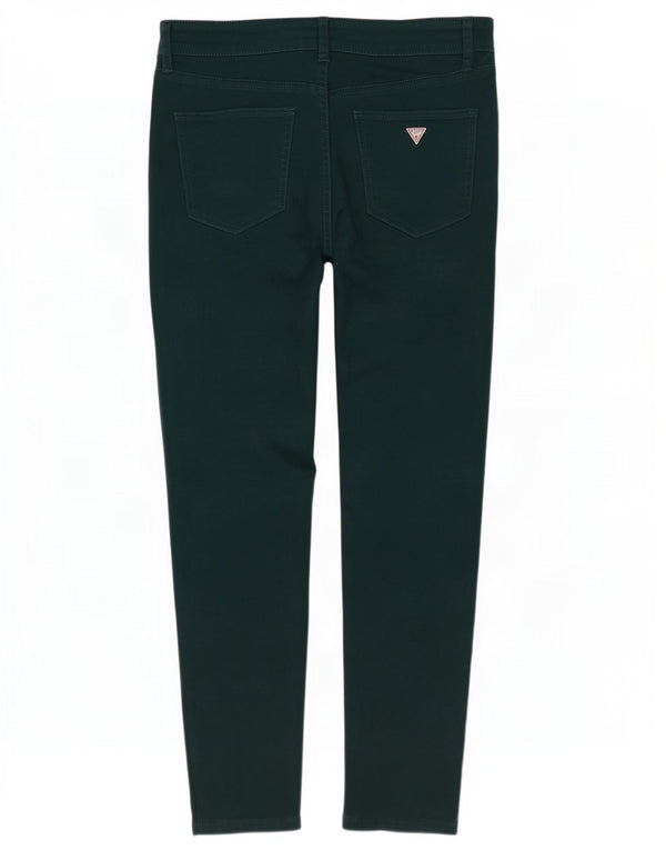 Pantaloni casual slim da donna Guess W30 L28 cotone verde
