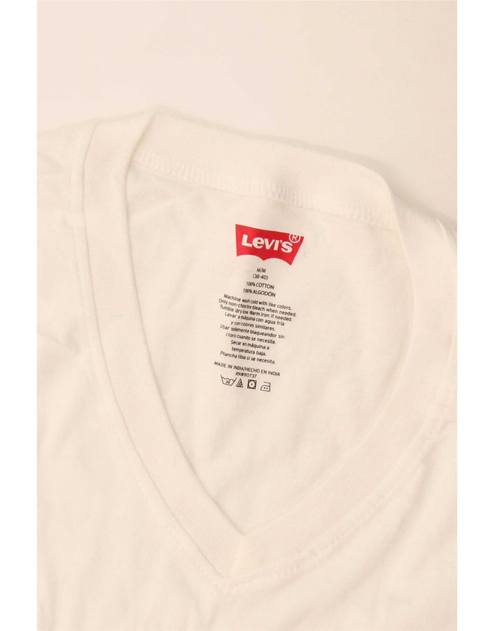T-shirt da uomo Levi's Top in cotone bianco medio