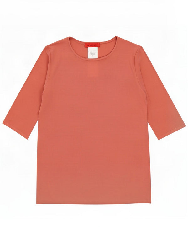 Max & Co. Womens Top 3/4 Sleeve UK 12 Medium Pink Polyester