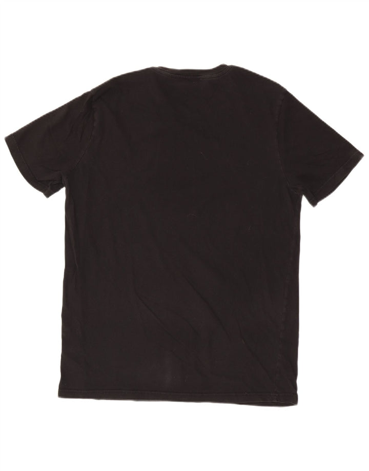 T-shirt uomo Benetton Top Large in cotone nero