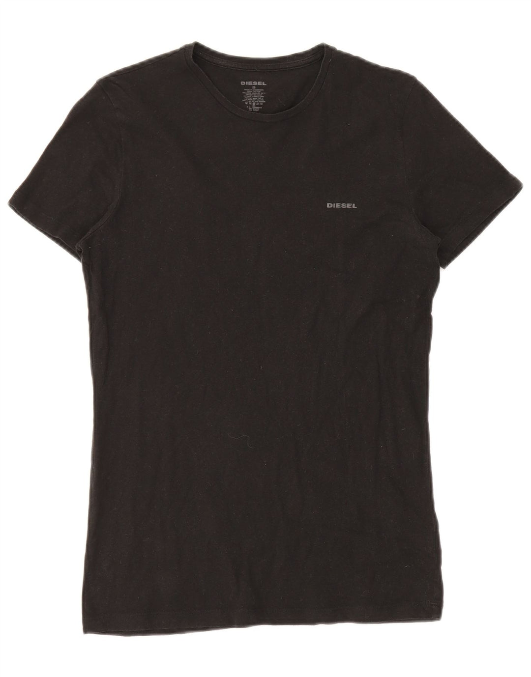 DIESEL T-shirt da uomo Top piccola in cotone nero