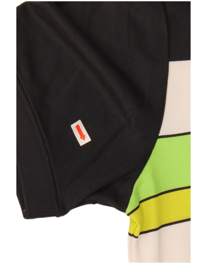 Polo da uomo Calvin Klein in poliestere color block bianco medio