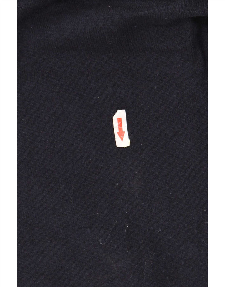 Maglione maglione girocollo da uomo Gant XL blu navy in lana d'agnello