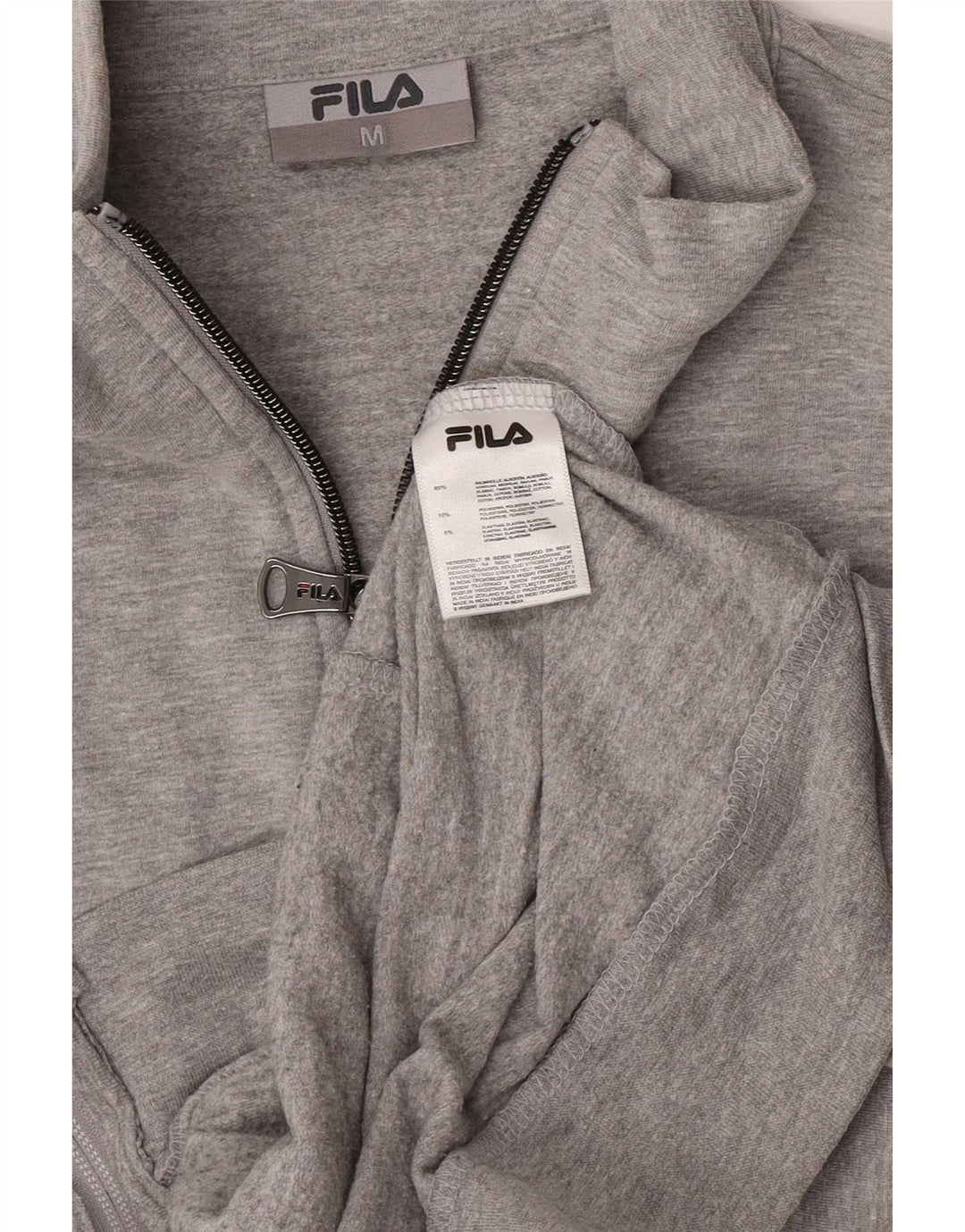 Giacca da ginnastica grafica da donna Fila UK 12 Colorblock grigio medio