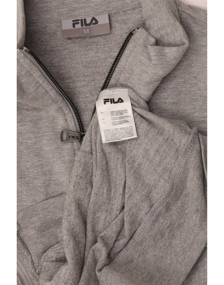 Giacca da ginnastica grafica da donna Fila UK 12 Colorblock grigio medio