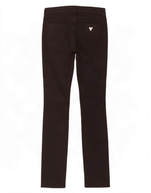 Jeans slim da donna Guess W26 L33 cotone nero