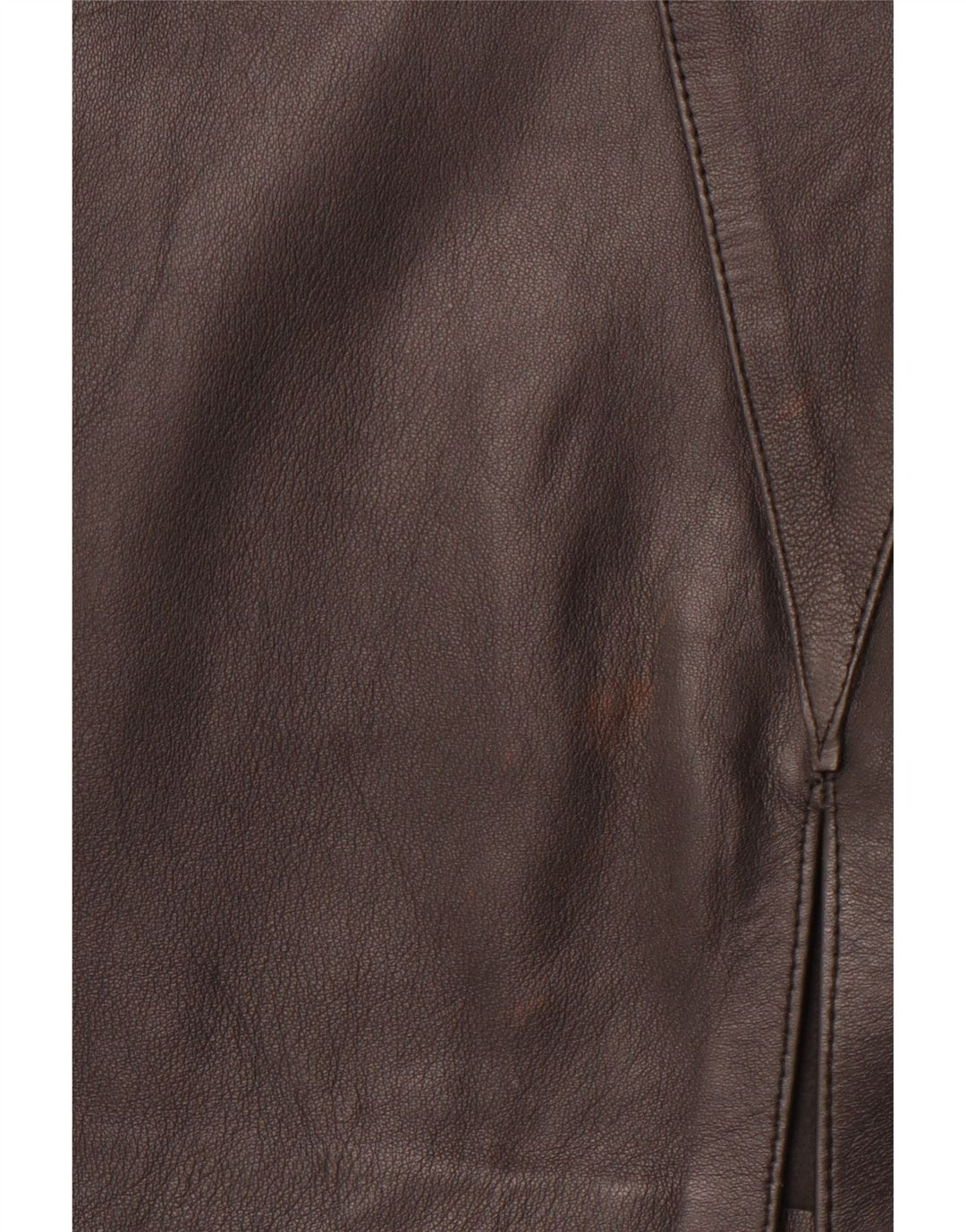 Gonna in pelle da donna VINTAGE W30 in pelle geometrica nera media