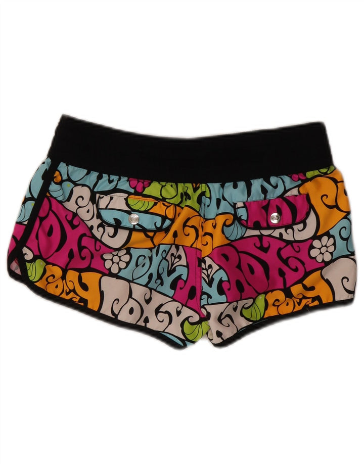 Pantaloni caldi da donna Roxy US 7 Medium W28 Poliestere floreale multicolore