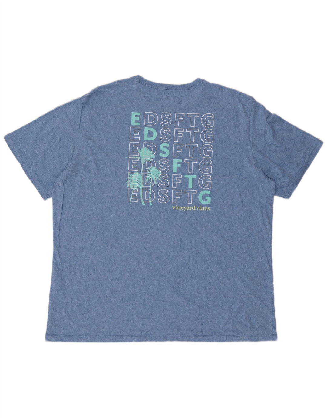 VINEYARD VINES T-shirt grafica da uomo 2XL cotone blu