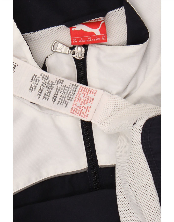 Giacca sportiva da uomo con grafica PUMA 2XL Poliestere color block blu navy