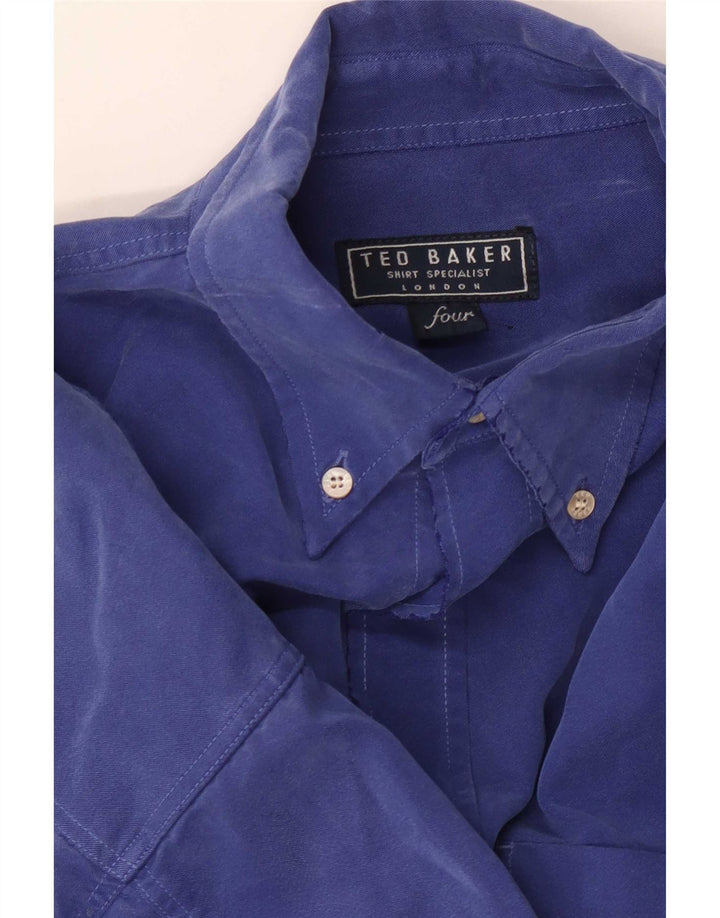 Camicia da uomo Ted Baker taglia 4 grande blu