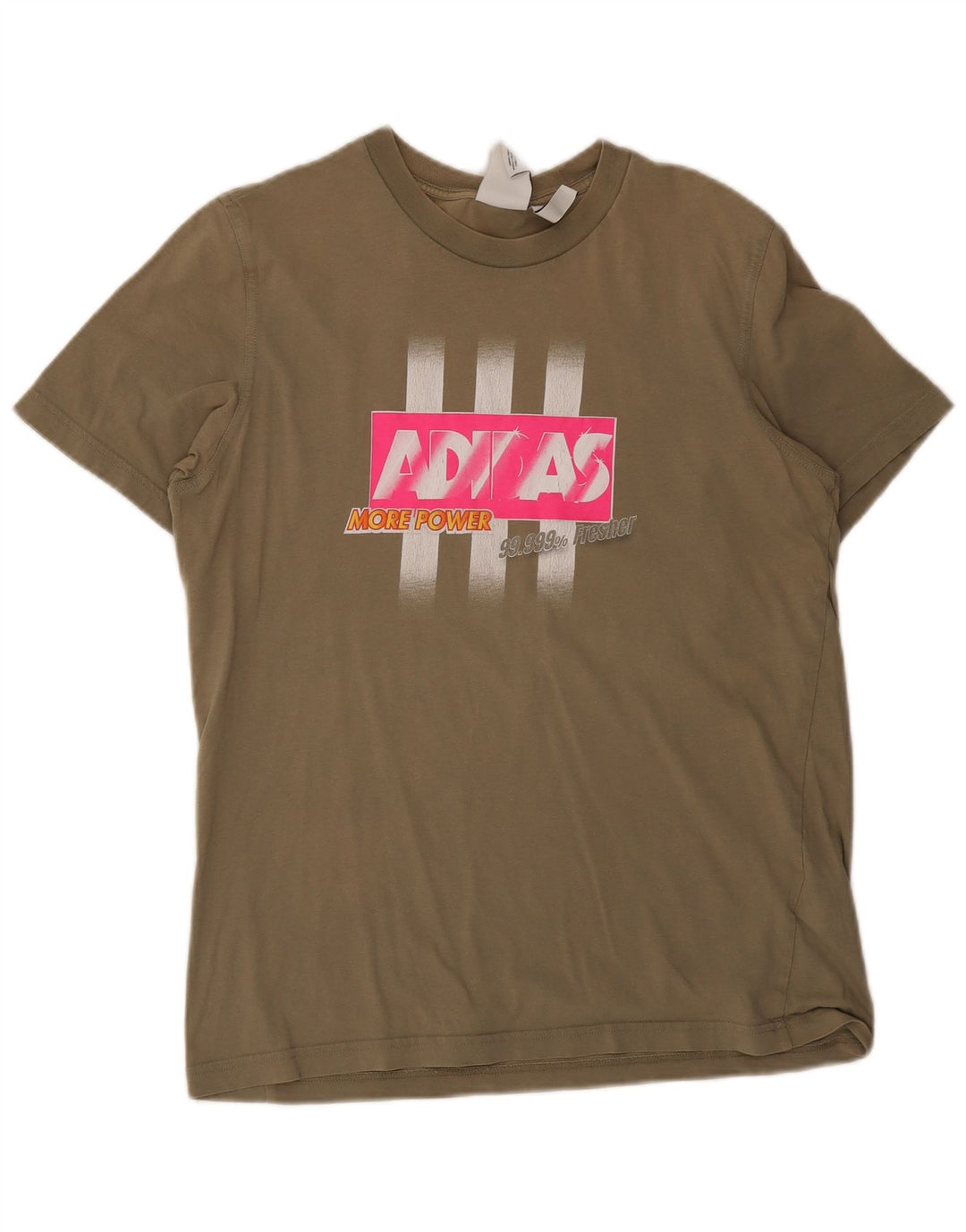 T-shirt grafica da uomo Adidas Top in cotone kaki medio