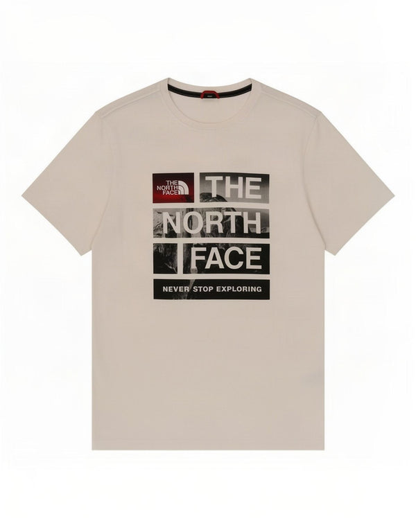The North Face Mens Graphic T-Shirt Top Medium White Cotton