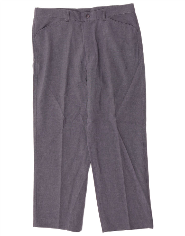 Pantaloni casual dritti da uomo Farah W36 L29 poliestere blu