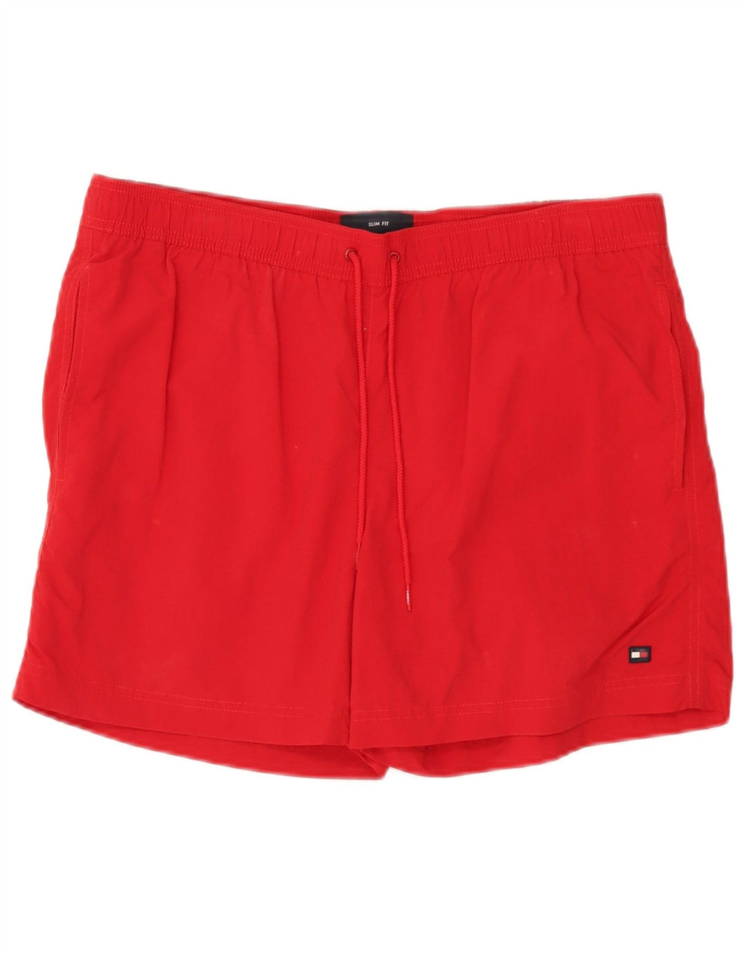 Pantaloncini da bagno slim fit da uomo Tommy Hilfiger XL rosso poliammide